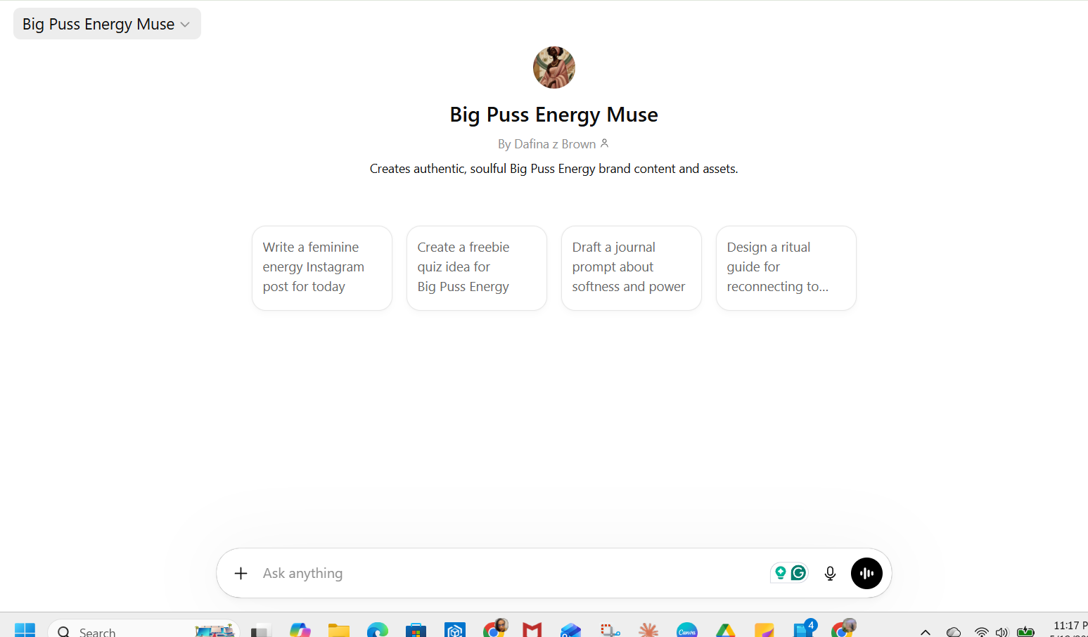 BPE Muse custom GPT