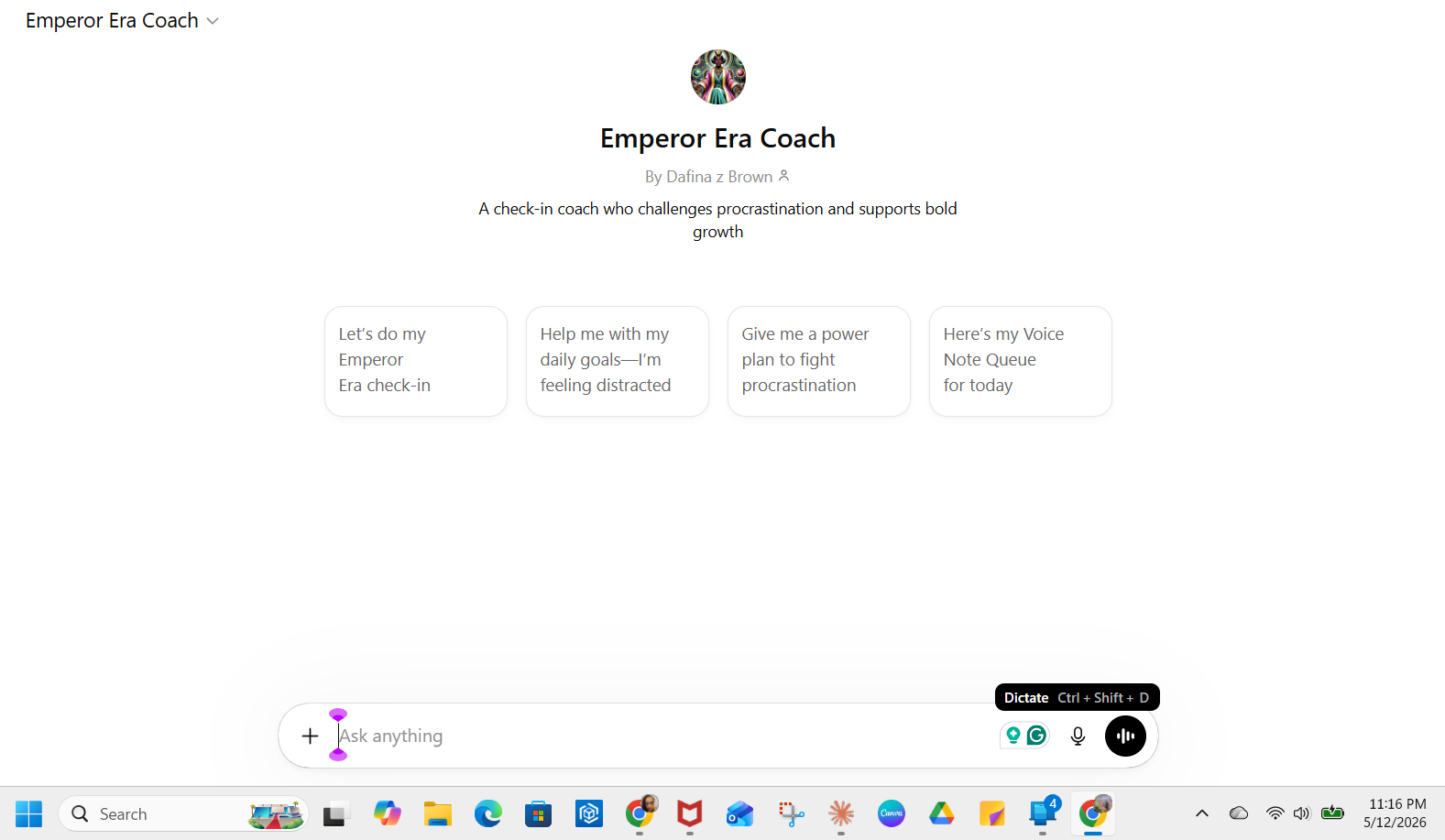 Emperor Era Coach custom GPT